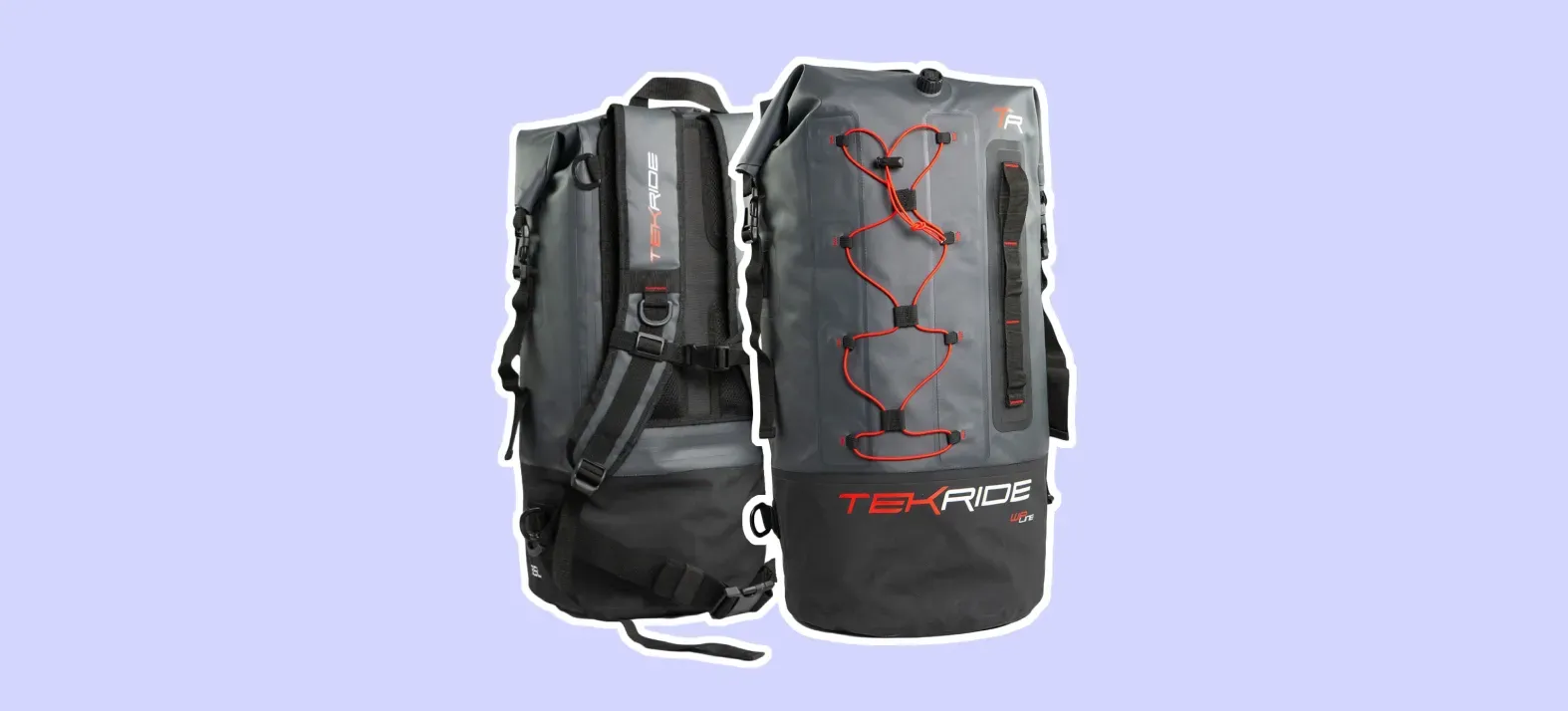 Sac moto étanche Tekride WP Line Rudy 35L, idéal pour road-trips et trajets quotidiens.